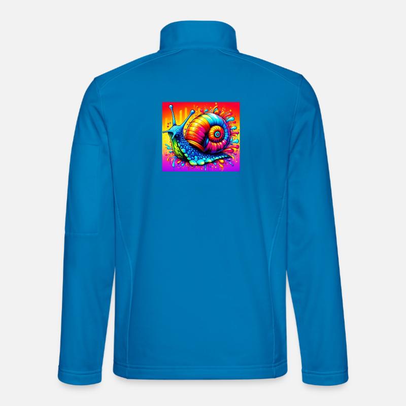 Schnecke - Unisex Softshelljacke - Lichtblau