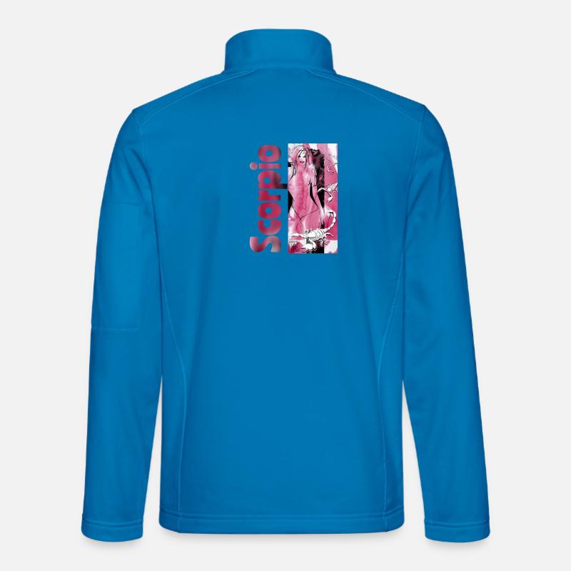 Sternzeichen Skorpion Aquarell - Unisex Softshelljacke - Lichtblau