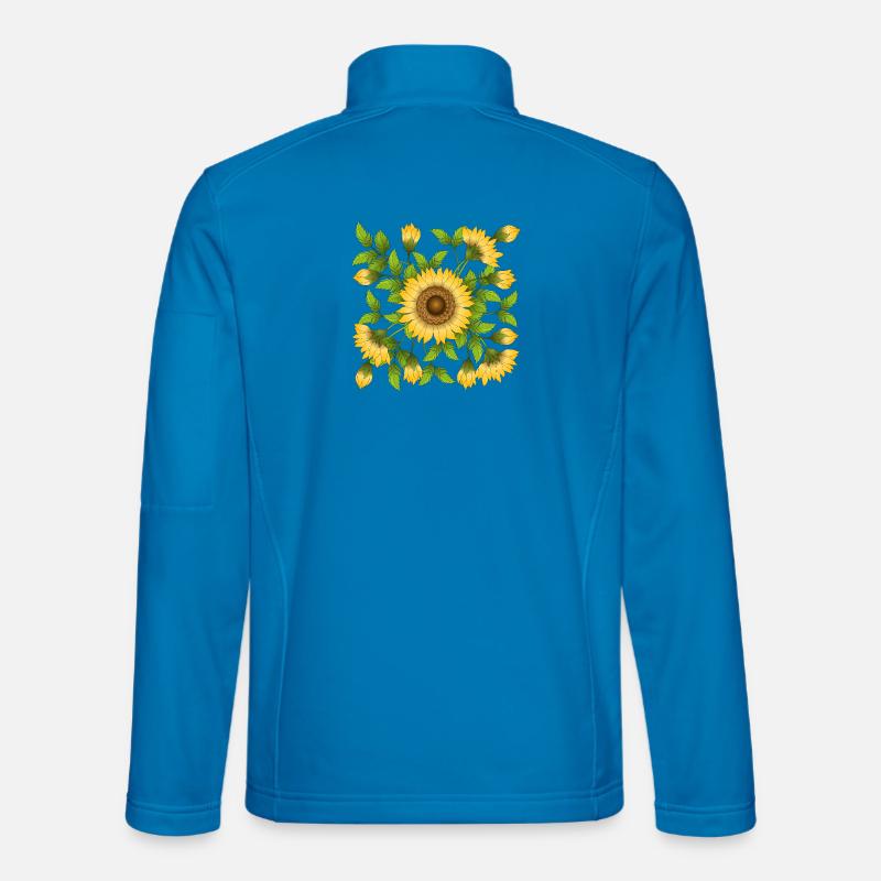 Blumen - Unisex Softshelljacke - Lichtblau