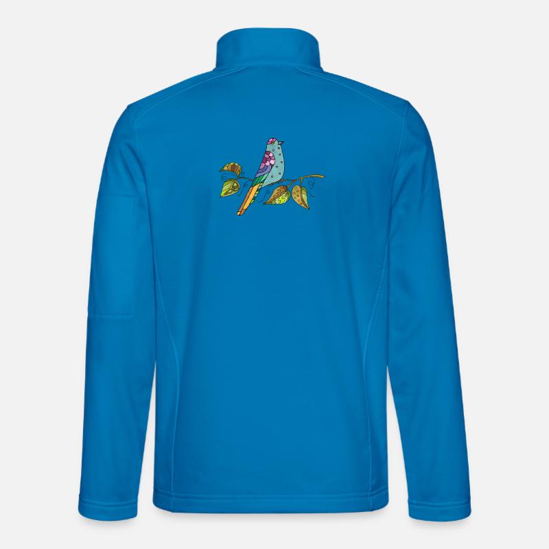 Bunter Vogel Unisex Softshelljacke