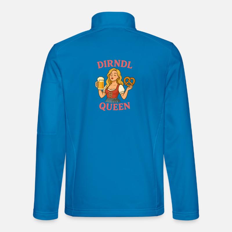 Dirndl Queen - Unisex Softshell Jacket - light blue