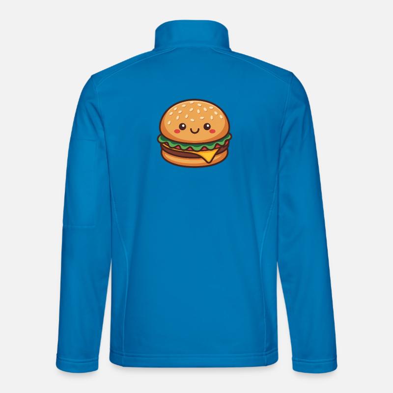 Kawaii Hamburger - Unisex Softshell Jacket - light blue