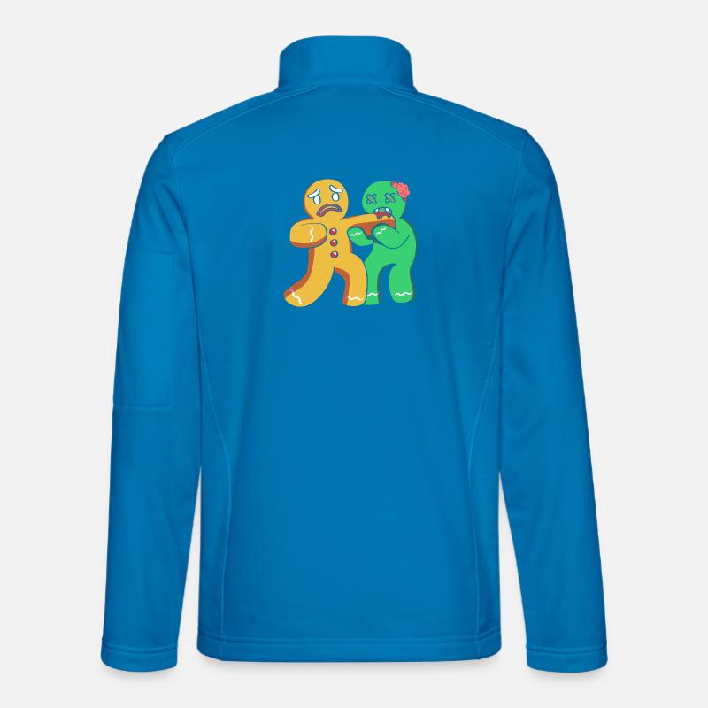 Gingerbread Man Christmas Gingerbread Lebkuchen - Unisex Softshell Jacket - light blue