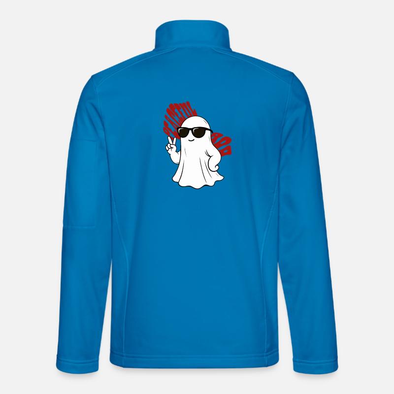 Lässiger Geist mit Sonnenbrille - Unisex Softshelljacke - Lichtblau