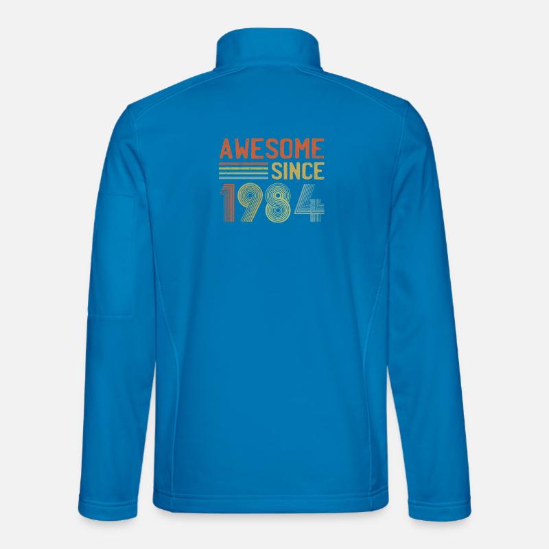 Retro-Jahresjubiläum-Logo-Design - Unisex Softshelljacke - Lichtblau