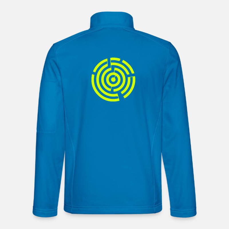 Labyrinth Labyrinth Kornkreis - Unisex Softshelljacke - Lichtblau