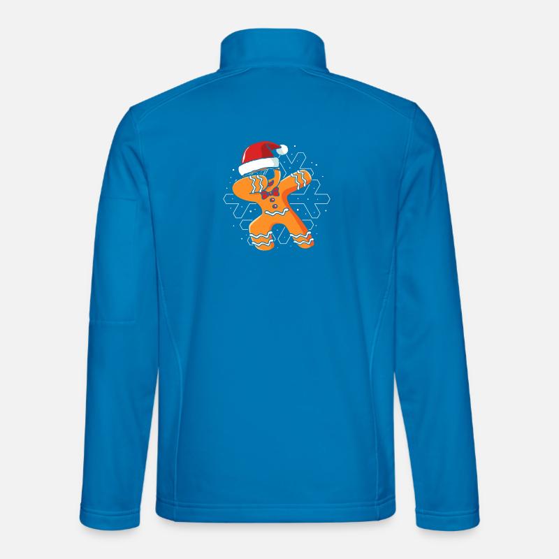 Weihnachten Lebkuchen Lebkuchenmann Gingerbread - Unisex Softshelljacke - Lichtblau
