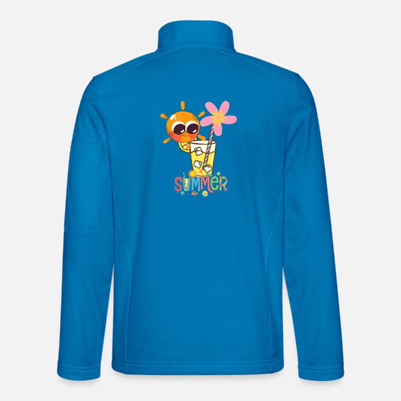 Sommerstimmung – schöne Sonne und Getränk. - Unisex Softshelljacke - Lichtblau