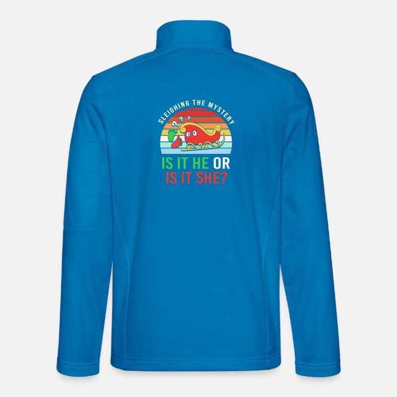 Werdender Papa werdende Väter Weihnachten - Unisex Softshelljacke - Lichtblau