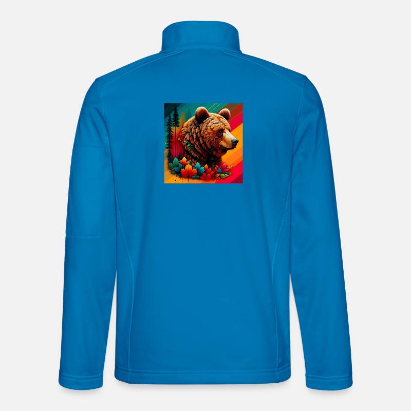 Bär - Unisex Softshelljacke - Lichtblau