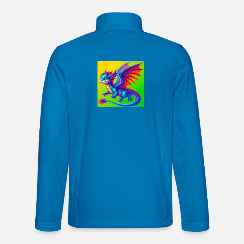 Drache - Unisex Softshelljacke - Lichtblau