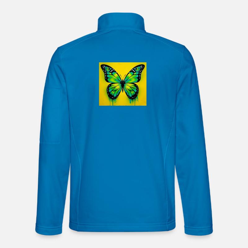 Schmetterling - Unisex Softshelljacke - Lichtblau