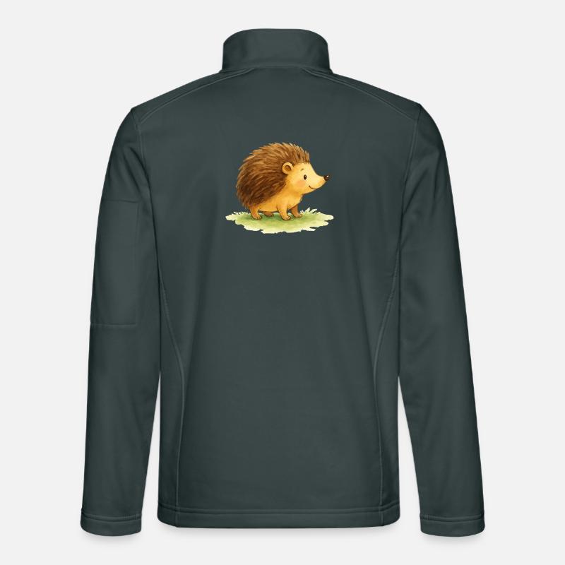 Bande dessinée hérisson Veste en tissu softshell Unisexe