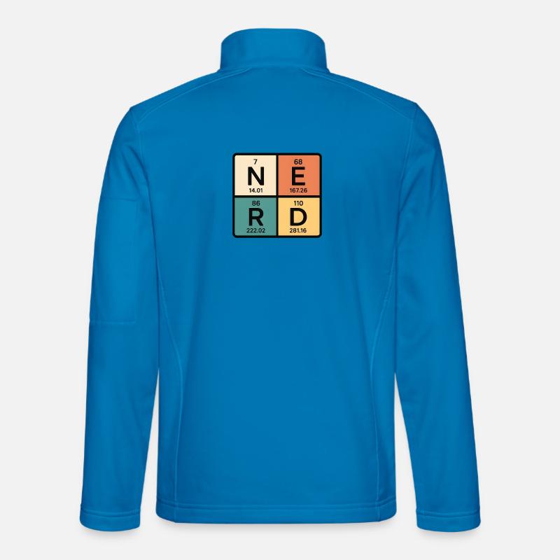 Periodic Table Abstract Art - Unisex Softshell Jacket - light blue