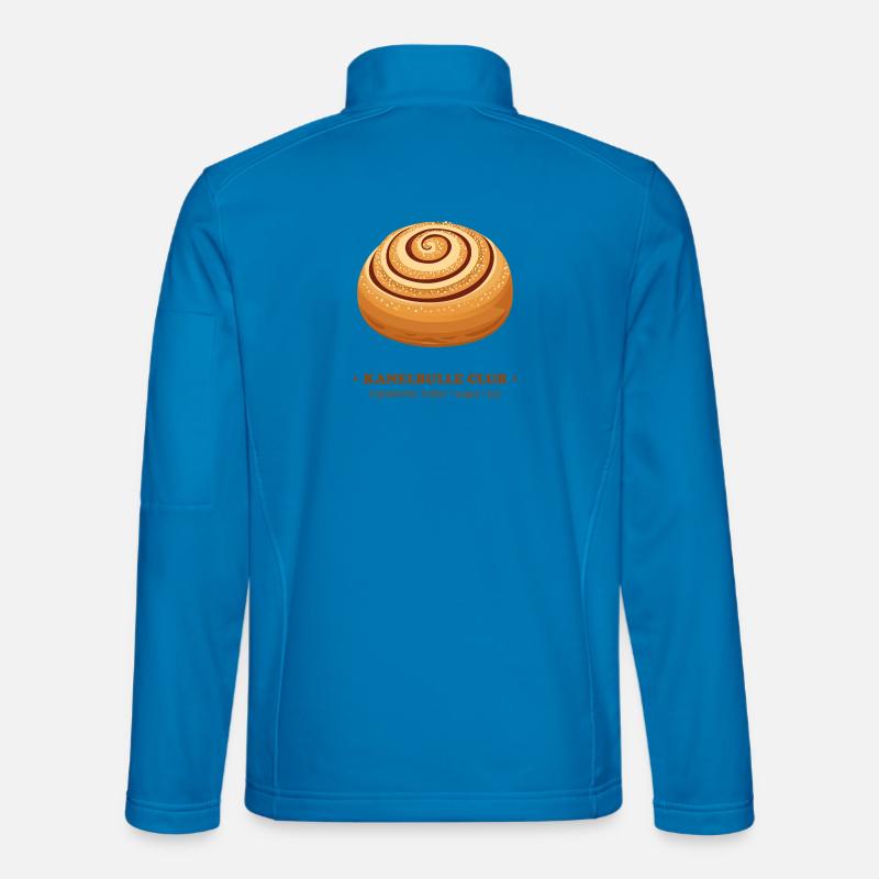 Skate Rolling Zimtschnecke Design - Unisex Softshelljacke - Lichtblau