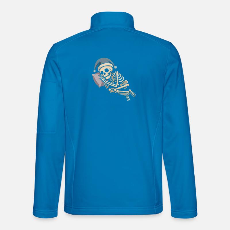 Skeleton with Santa hat - Unisex Softshell Jacket - light blue