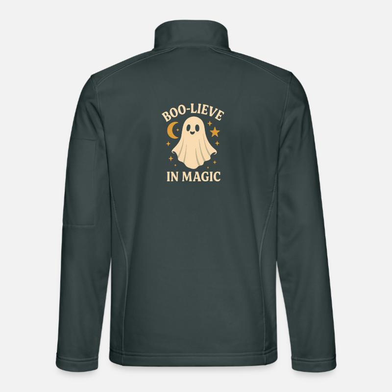Ghost design with magic theme Unisex Softshell Jacket