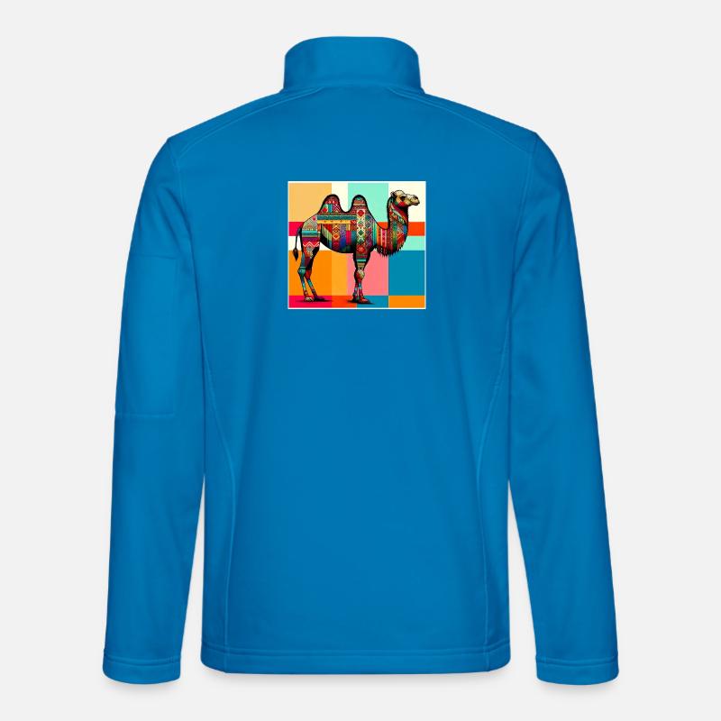 Kamel - Unisex Softshelljacke - Lichtblau