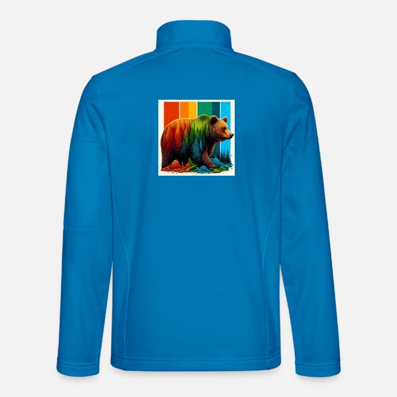 Bär - Unisex Softshelljacke - Lichtblau