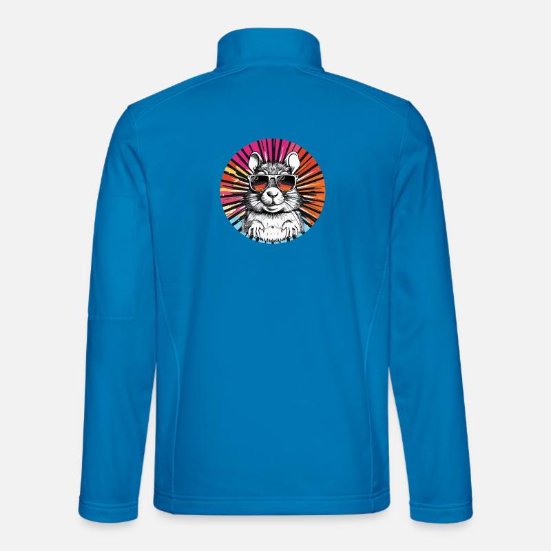 Cool hamster with sunglasses - Unisex Softshell Jacket - light blue