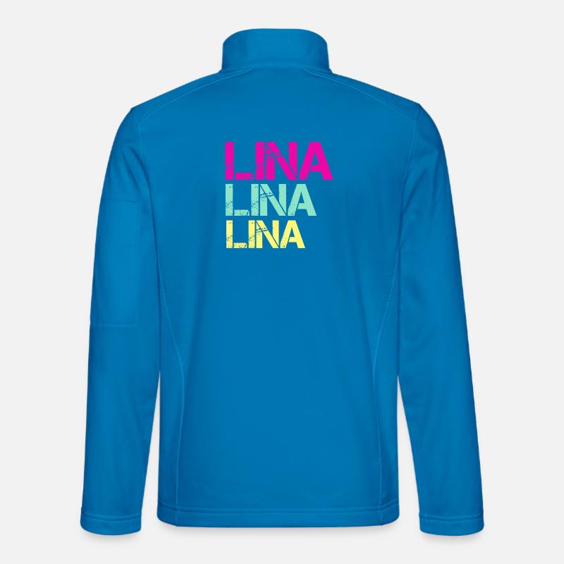 LINA Neon Triptych - Unisex Softshelljacke - Lichtblau