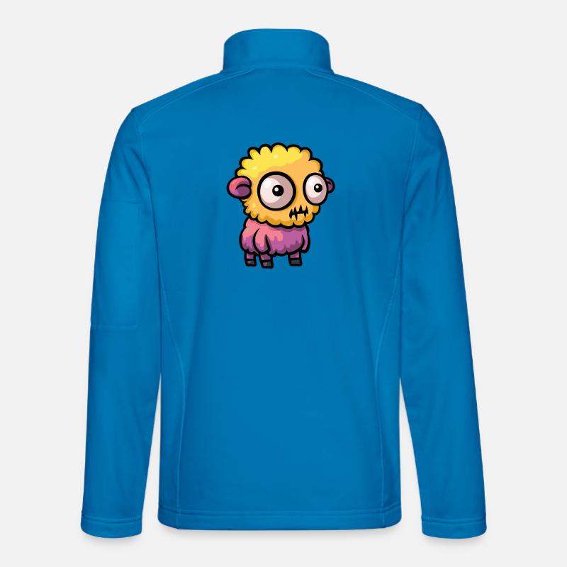 Schaf Halloween Comic Zombie - Unisex Softshelljacke - Lichtblau