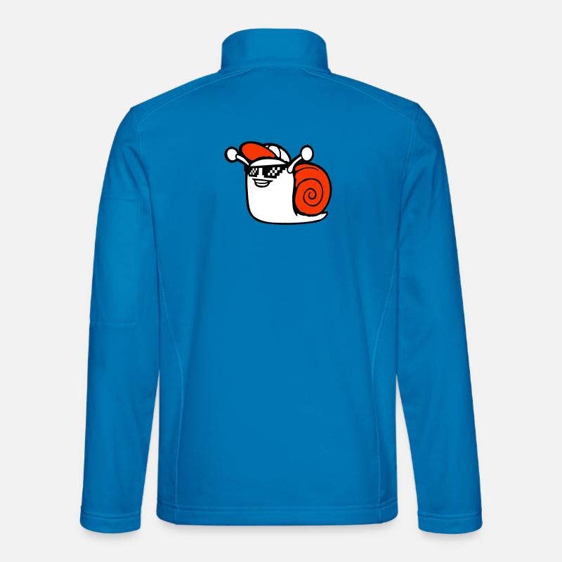 Snail Sunglasses Cute Cute Happy Cool - Unisex Softshell Jacket - light blue