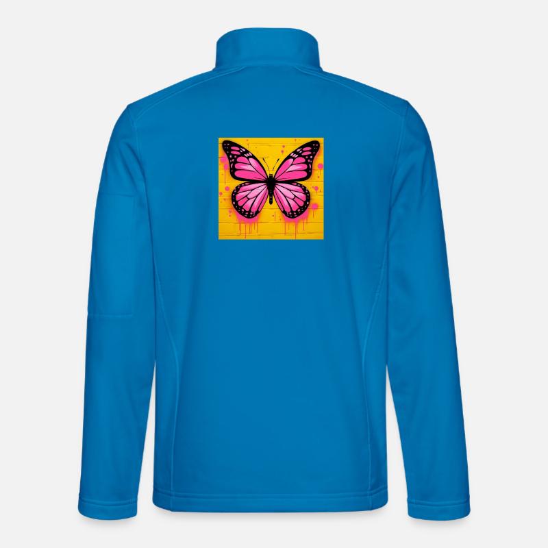 Schmetterling - Unisex Softshelljacke - Lichtblau
