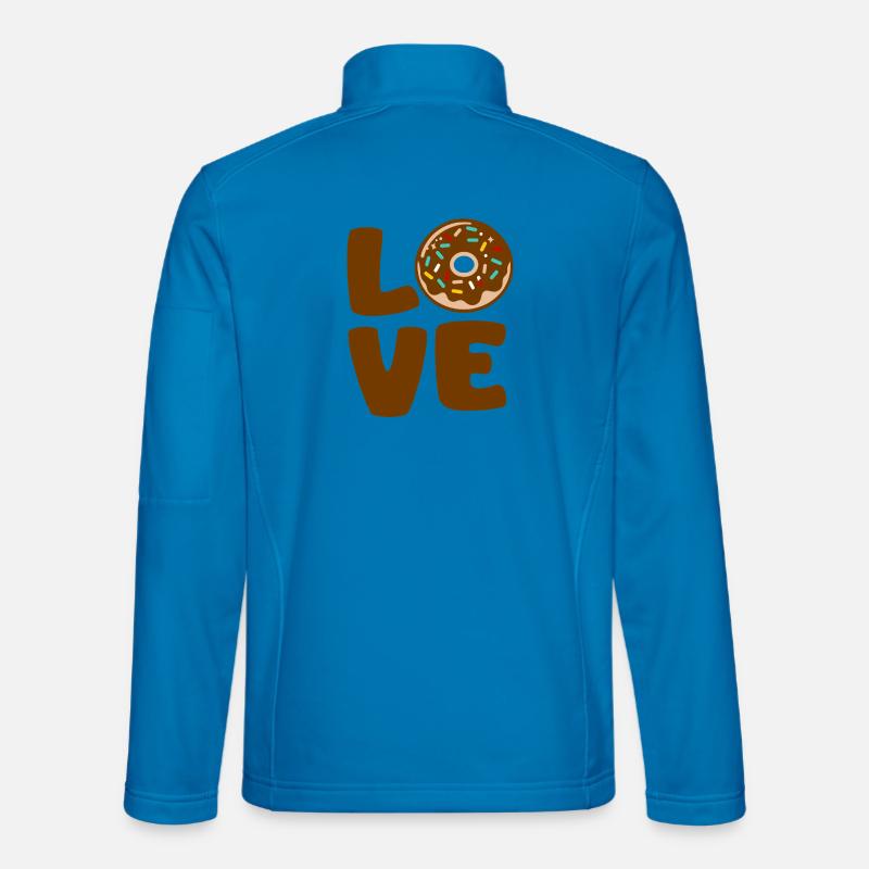 Liebe Donut Typographic Soft Unisex Softshelljacke