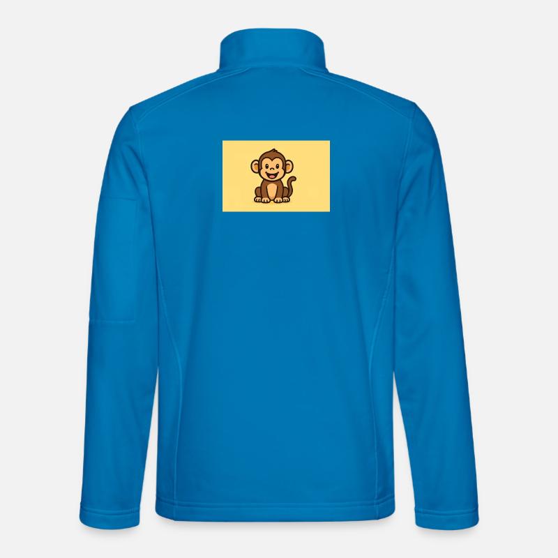 affe - Unisex Softshelljacke - Lichtblau