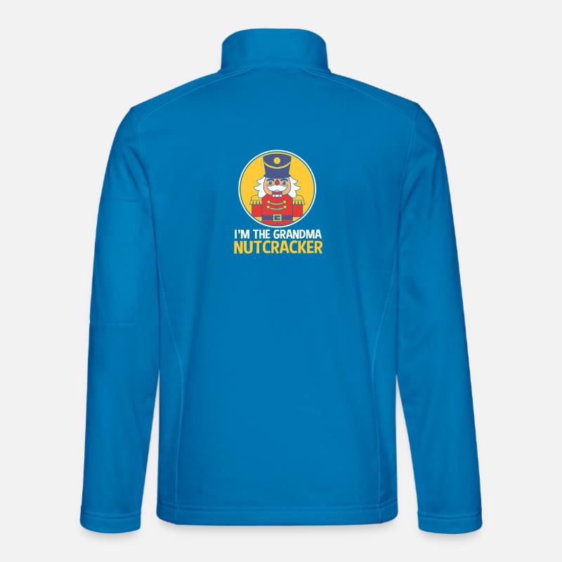 Weihnachten Nussknacker Oma Großmutter Omi - Unisex Softshelljacke - Lichtblau
