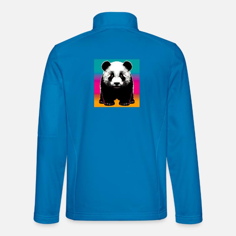 panda - Unisex Softshell Jacket - light blue