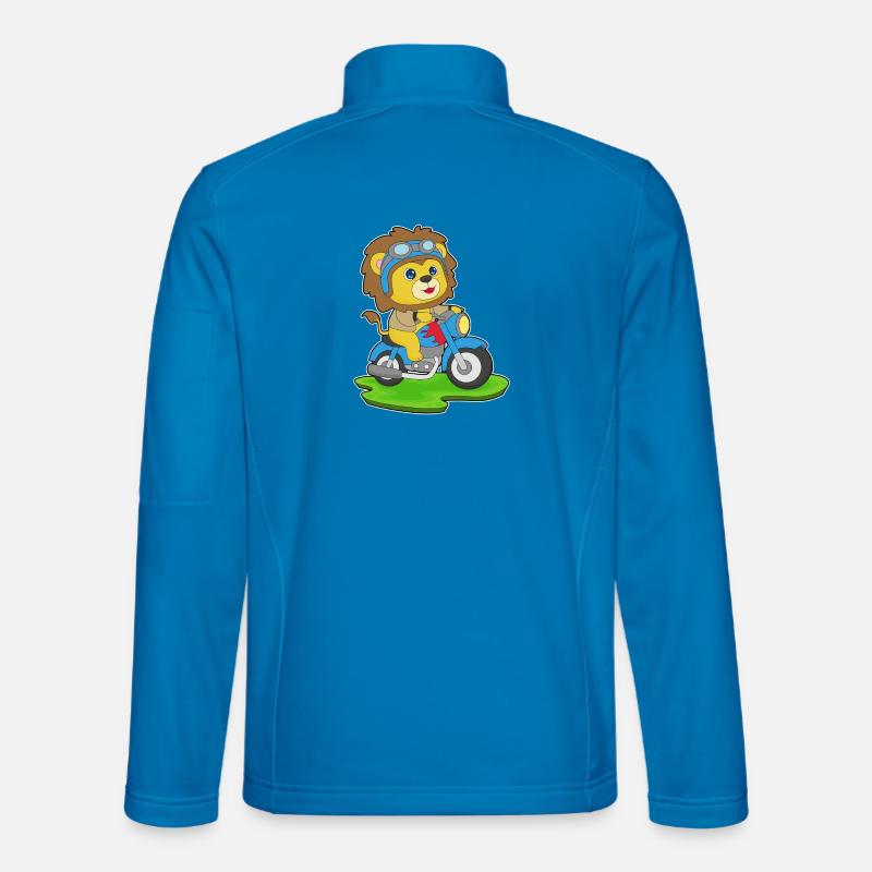 Lion Motorcycle - Unisex Softshell Jacket - light blue