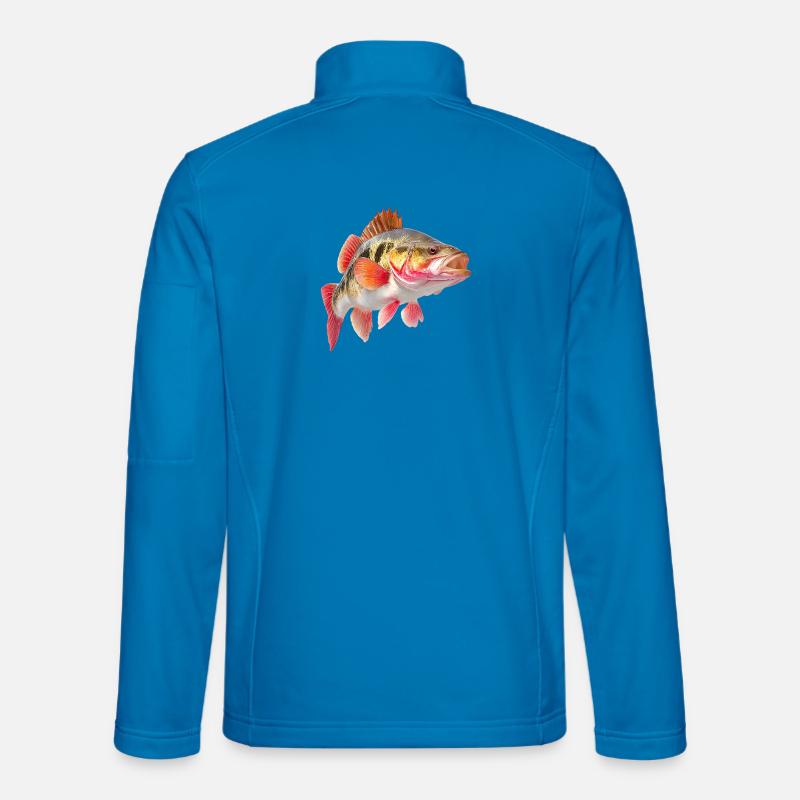 Explosion de couleurs de perche lumineuse Veste en tissu softshell Unisexe