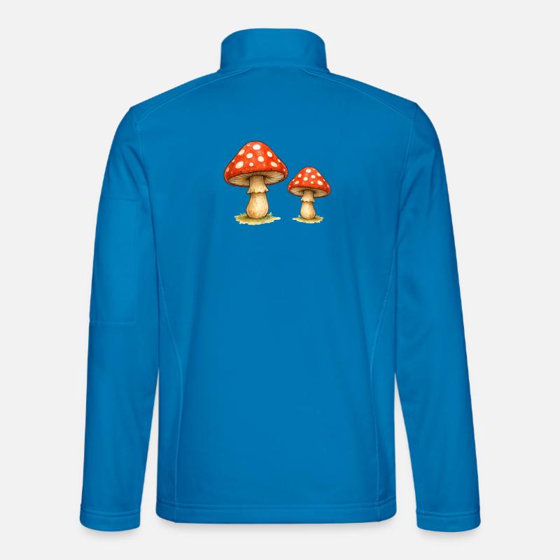 Red Toadstool Duo - Unisex Softshell Jacket - light blue