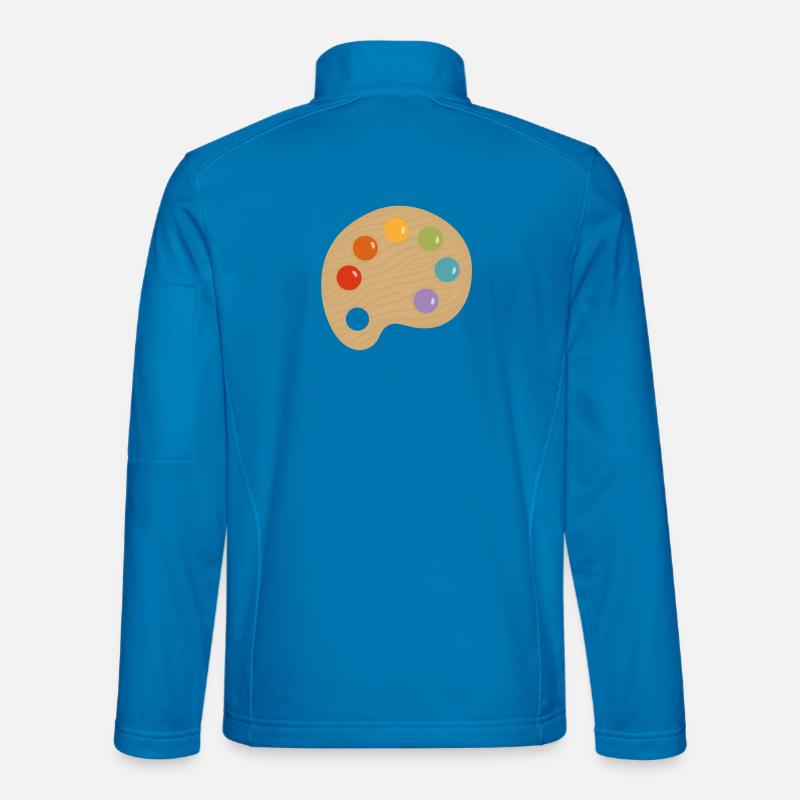 Paint Palette Charm - Unisex Softshell Jacket - light blue