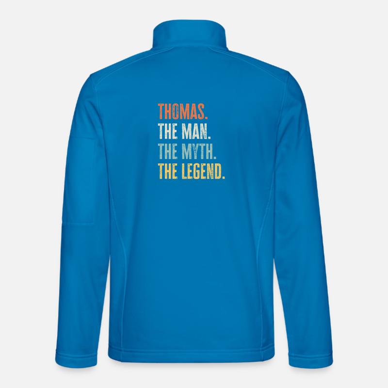 Thomas Man Myth Legend Retro Design Geschenk Name Unisex Softshelljacke