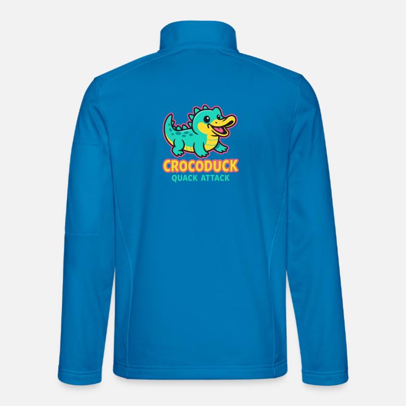 Crocoduck - Quack Attack - Unisex Softshelljacke - Lichtblau