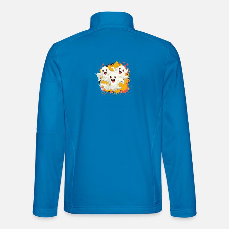 Geister Trio Comic - Unisex Softshelljacke - Lichtblau