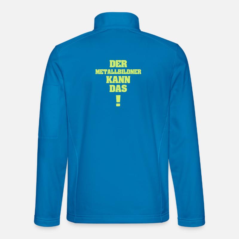 Lustig Metallbildner - Unisex Softshelljacke - Lichtblau