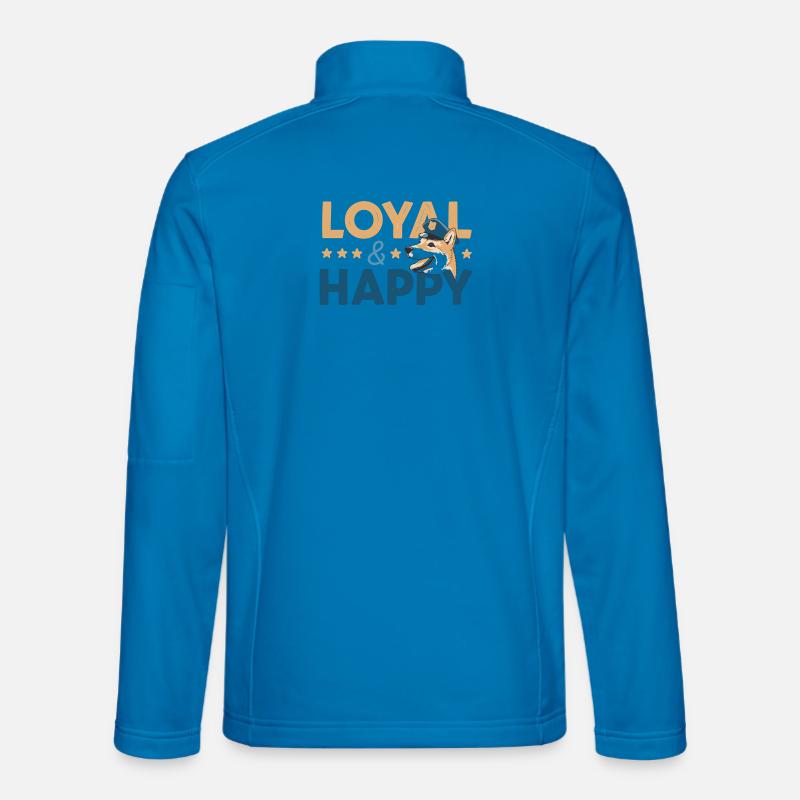 Loyal & Happy Graphic - Unisex Softshell Jacket - light blue
