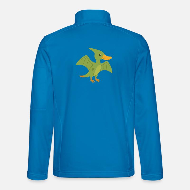 Canard Ptérodactyle mignon Veste en tissu softshell Unisexe