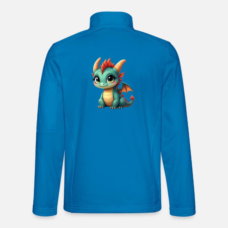 Mignon bébé dragon Veste en tissu softshell Unisexe