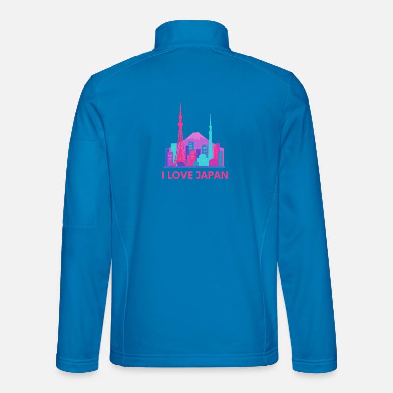 Ich liebe Japan Skyline - Unisex Softshelljacke - Lichtblau