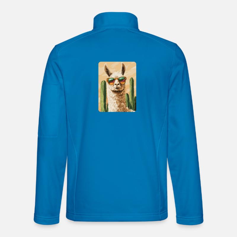 Lama - Unisex Softshelljacke - Lichtblau