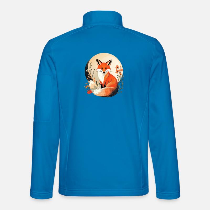 Boho Fox - Unisex Softshell Jacket - light blue