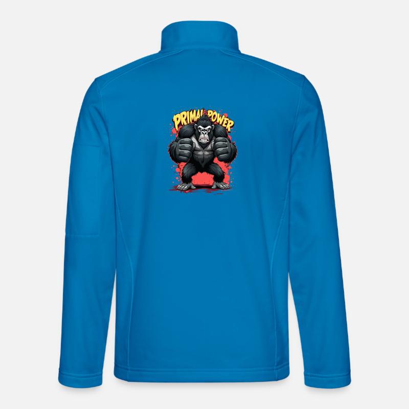 Imprimé Primal Power Gorila Veste en tissu softshell Unisexe
