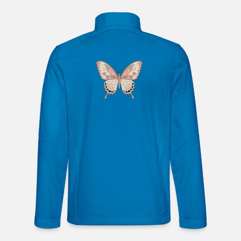 Boho Schmetterling - Unisex Softshelljacke - Lichtblau