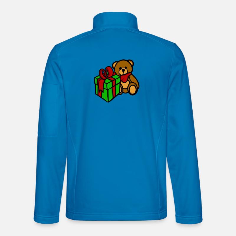 Teddy hat ein Geschenk Unisex Softshelljacke