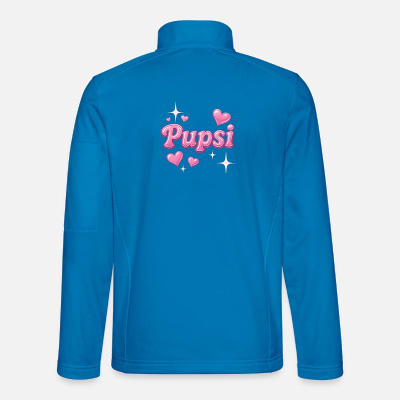 pupsi/y2k nickname design - Unisex Softshell Jacket - light blue